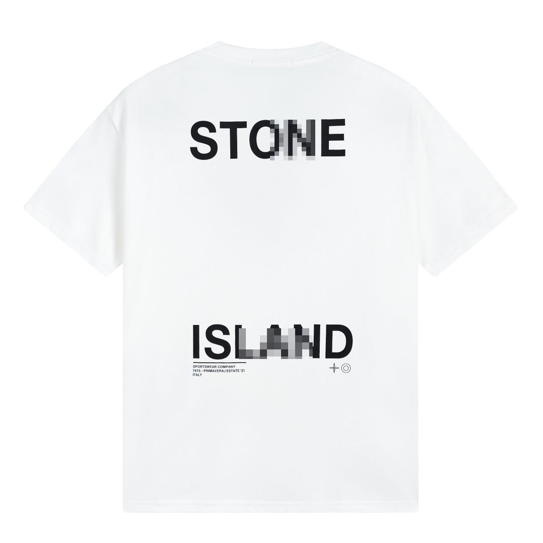 ST0NE lSLAND Pure Cotton T-Shirt #31
