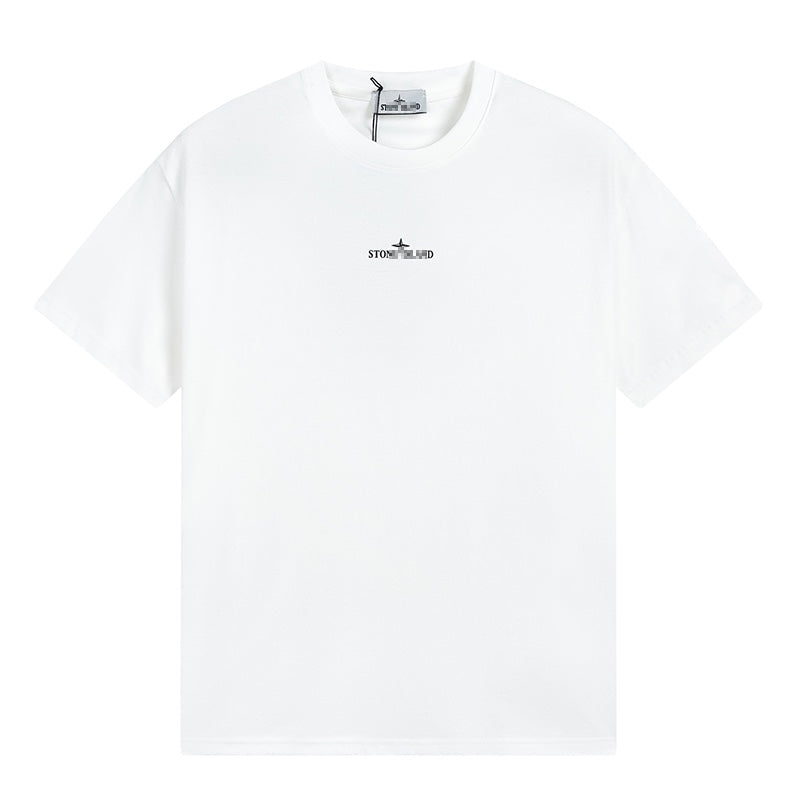 ST0NE lSLAND Pure Cotton T-Shirt #40