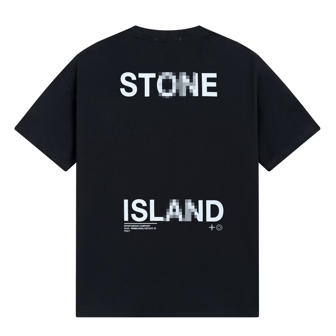 ST0NE lSLAND Pure Cotton T-Shirt #31