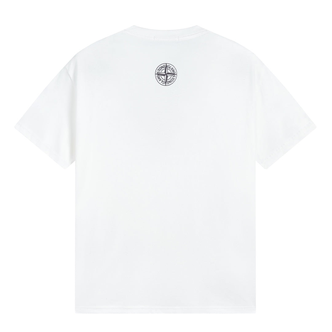 ST0NE lSLAND Pure Cotton T-Shirt #36