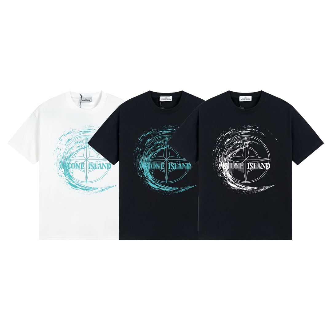 ST0NE lSLAND Pure Cotton T-Shirt #22